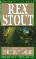 Rex Stout: In the Best Families (Crime Line) (Paperback, 1995, Bantam)